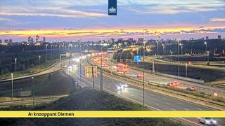 Click for full screen live camera. A1, knooppunt Diemen