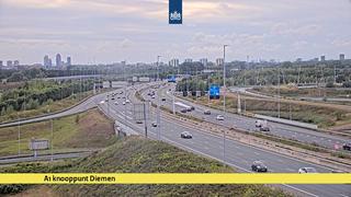 Click for full screen live camera. A1, knooppunt Diemen