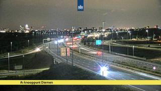 Click for full screen live camera. A1, knooppunt Diemen