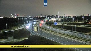 Click for full screen live camera. A1, knooppunt Diemen