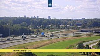 Click for full screen live camera. A6, Almere-Stad