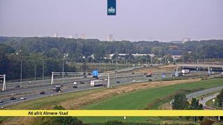 Click for full screen live camera. A6, Almere-Stad